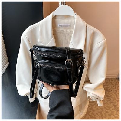 Bolso de mujer personalizado verano nuevo de moda riñonera versátil bandolera bolso de primera capa de piel de vaca bolso de cuero suave tipo sillín