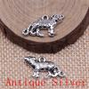 Tiger Lion Wolf Fox Charms Pendant For Bracelet Necklace Jewelry Making Craft Findings