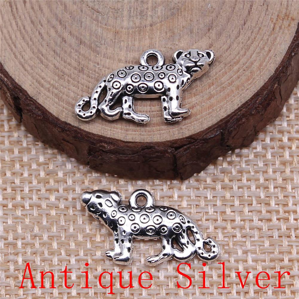 Tiger Lion Wolf Fox Charms Pendant For Bracelet Necklace Jewelry Making Craft Findings