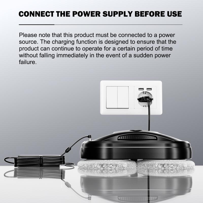 ChOVERY Vacuum Cleaner Window Electric Glass Window Cleaning Robot  APP Control  Robot Window Cleaner Automatic Water Spray
