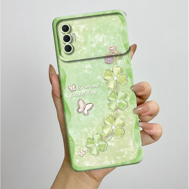 Für Tecno Spark 8P Hülle Mode Ästhetik Schmetterling Blumen Stoßfest Silikon Weiches TPU Handyhülle Spark8P KG7 KG7H KG7n Abdeckung