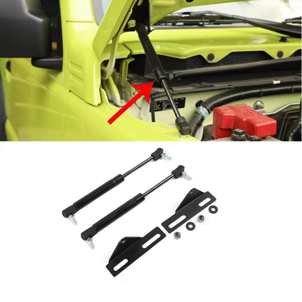 Fahrzeugmotor Gasdruckfedern, Hydraulische Hubstützen Stützen Stange Arm Gasfeder Halterung Zubehör für Jimny JB64 JB74 2019+