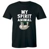 My Spirit Animal with Hanging Sloth Men's T-Shirt Funny Animal Lover Tee