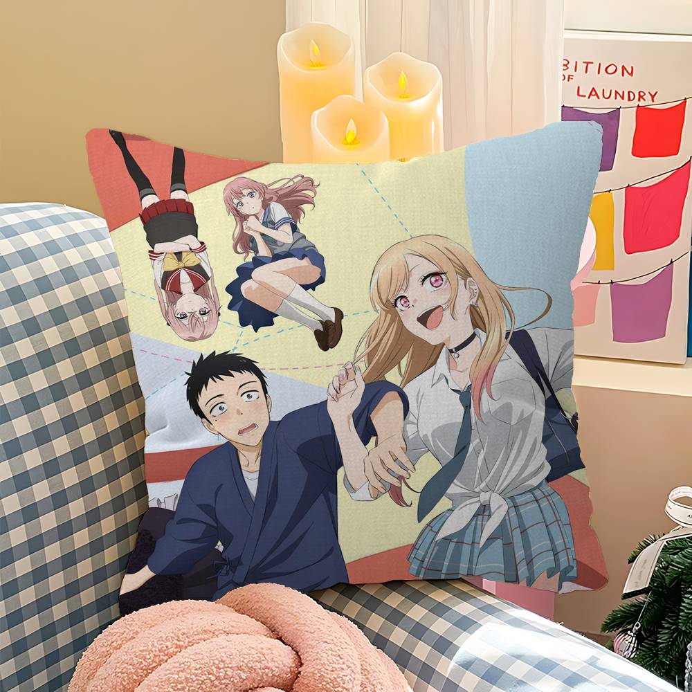 Kawayii My D-dress Up Darling Pillow Cushion Cover Pillowcase Living Room Sofa Home Decor Customized