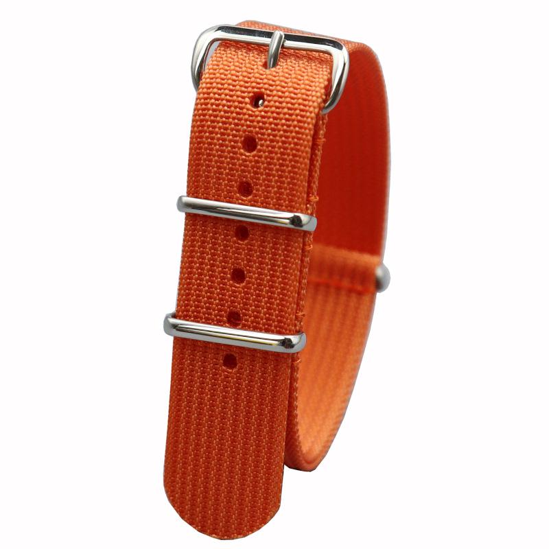 

Новый нейлоновый канвасовый ремешок НАТО - Подходит для 18 мм, 20 мм, 22 мм Seiko 5 & Submariner 18mm оранжевый