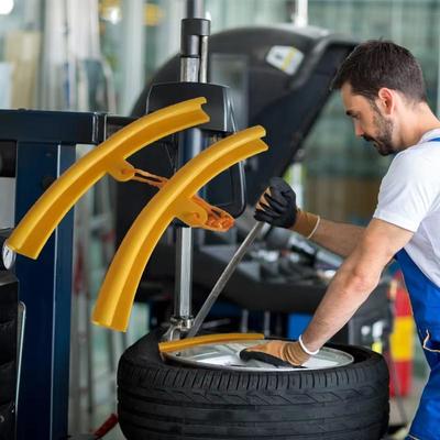 5pcs Tire Changer Tool Guard Rim Protector Wheel Changing Rim Edge Tyre Wheel Protection Rubber Sleeve