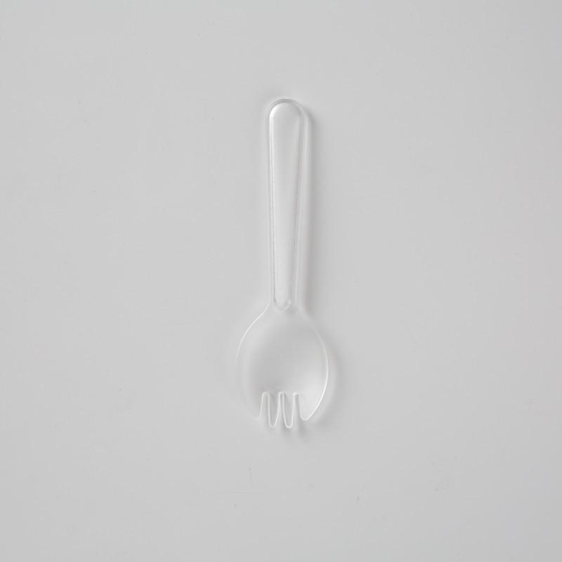 Colorful Dual-Purpose Disposable Plastic Spoons and Forks (100 Individually Packaged Pieces)
