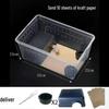 Large Reptile & Amphibian Terrarium with Hide for Snails, Spiders, Geckos, Frogs, and Turtles