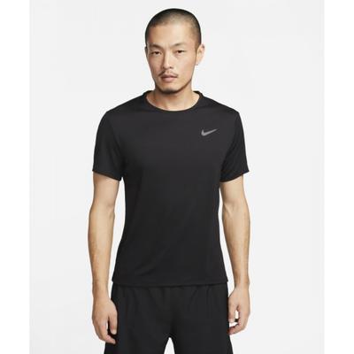 Dry Fit Uv Mylar Short Sleeve Running Top M   Black Dv9316 010
