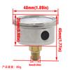 0-160 Psi Fuel Pressure Gauge 1/8NPT Fitting Metal Inline Fuel Pressure Gauge Tee Adapter With Connections Accessories