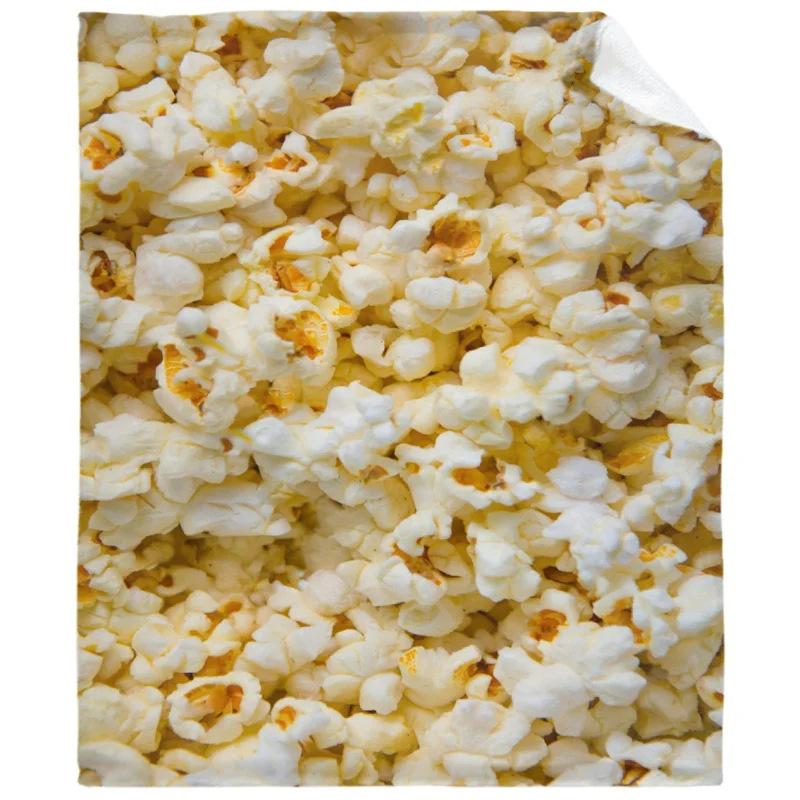 Interesting Creative Cuisine Printed Blanket for Travel Camping Living Room Office Conditioning Blanket for All Seasons Gifts