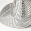 Retro Shiny Sequin Western Cowboy Hat Gold Silver Cowgirl Hat Ethnic Style Sunscreen Glitter Jazz Hat Disco Party