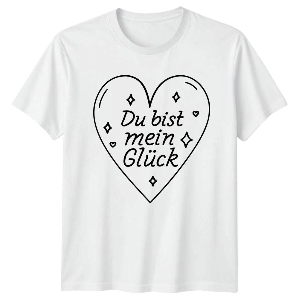 Du Bist Mein Gluck TShirt RoUnisexce Gift For Him And Her S