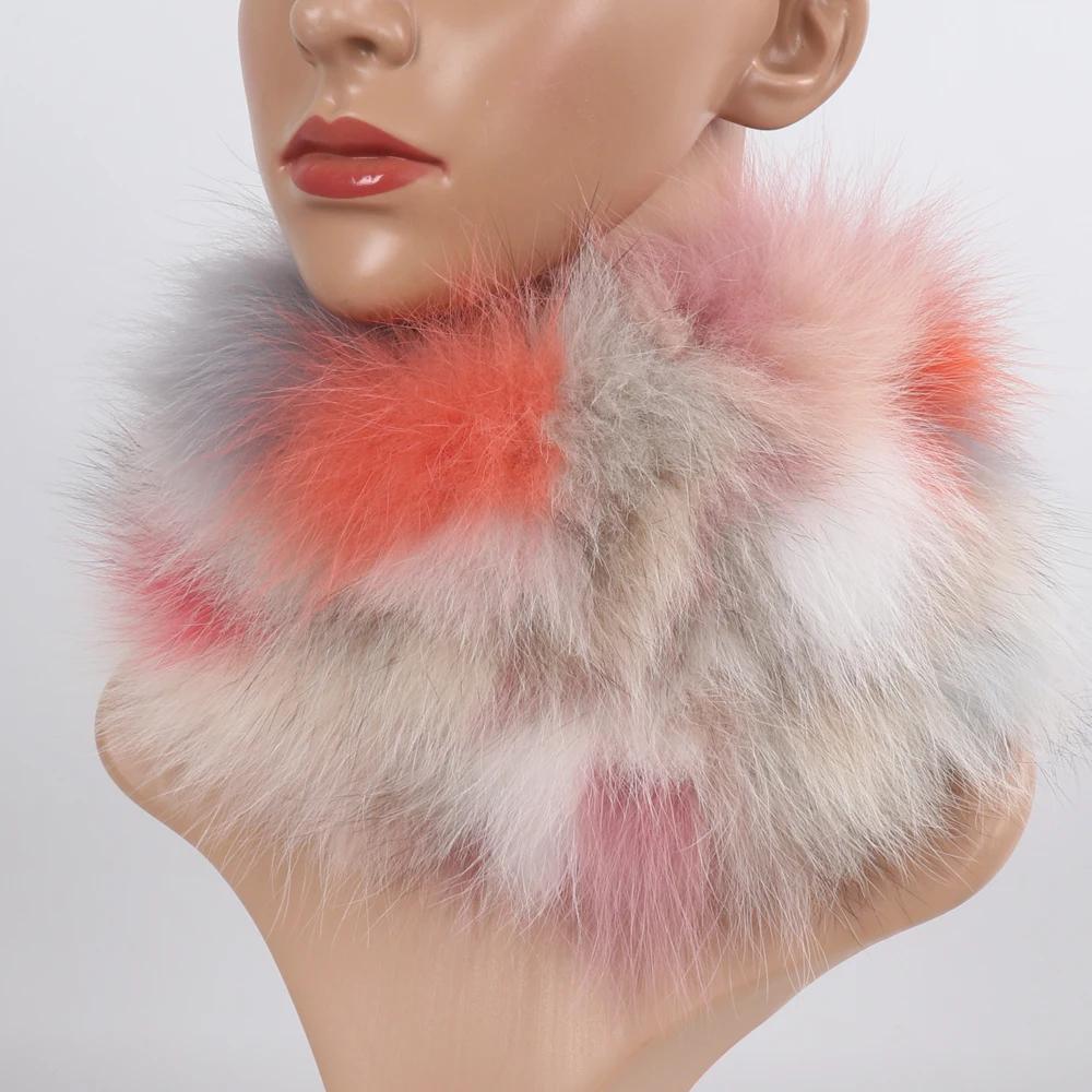 Nowy Szalik z Prawdziwego Futra Lisiego Opaski Futrzane Kobiety Zima Szaliki z Futra Lisiego Luksusowy Ocieplacz na Szyję Dobra Elastyczność Naturalne Futrzane Mufki