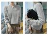 Women's Mink Cashmere V-Neck Sweater - Autumn/Winter 2025 Loose Fit, Short Solid Color, Knitted Wool Pullover Jumper