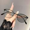 Fashionable Photochromic Myopia Glasses Women Men Small Oval Frame Near Sight Eyeglasses Ladies Cat Eye Sunglasses 0-1.0-4.0