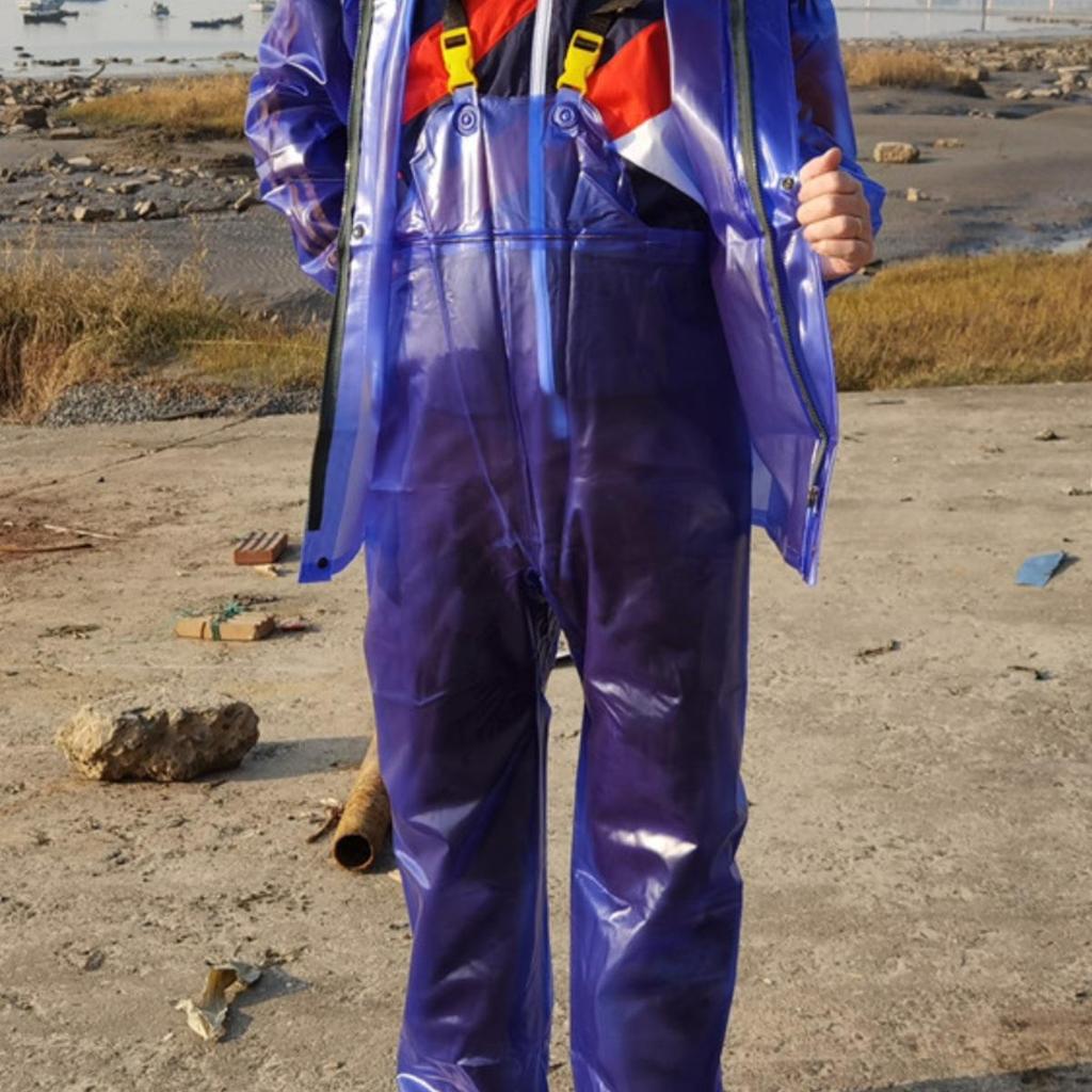 Waterproof Bib Suspenders Rain Pants - Durable Fishing Suit