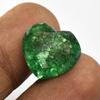 9.95 Ct Heart Cut Certified Natural Colombian Green Emerald Loose Gemstone