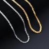 Stainless Steel Jewelry Long Chain Shiny Women Necklace Choker Fashion Jewelry Silver Color Non Tarnish No Fade Wedding Gift
