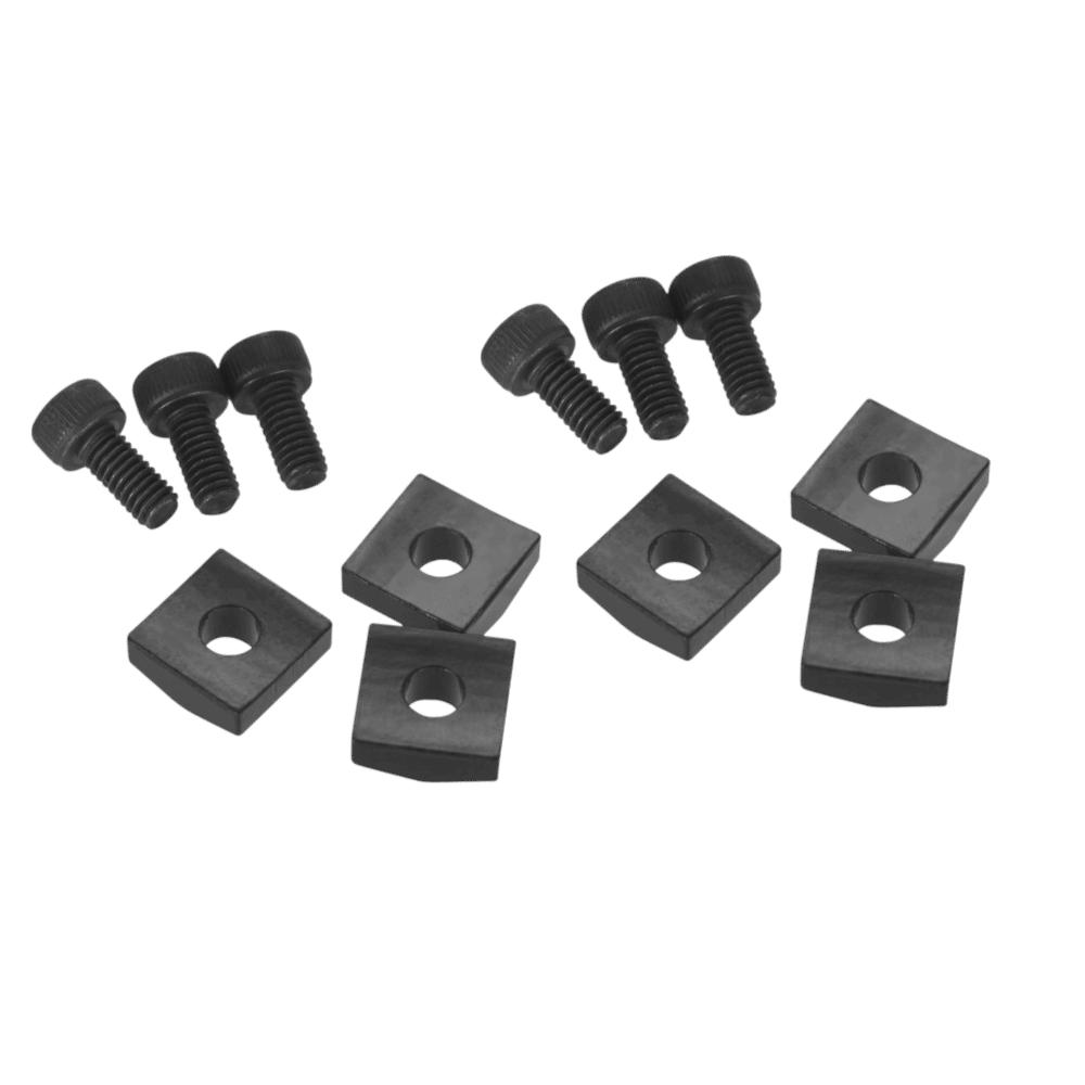 6 PEZZI Blocco Dado di Bloccaggio Nero/Argento/Oro Parti Metalliche per Ponte Tremolo per Sostituzione Chitarra