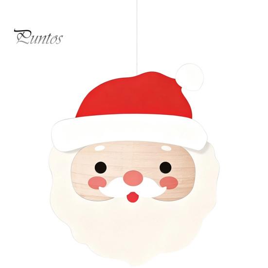 Birthday Party Decorative Props Christmas Paper Lantern, Cute Gingerbread Man Snowman Elk Pattern Ceiling Hanging Mexican Inspired Ornaments
