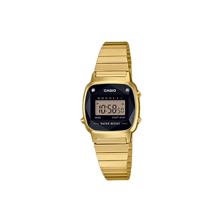 

CASIO Women s VINTAGE Series Black Watch LA670WGAD-1 LA670WGAD-1 Gold