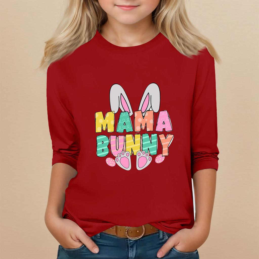 Kinder Siebenärmel Rundhals Oberteil Valentinstag Bedruckt Alltags Freizeit Oberteil