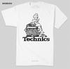 TECHNICS CLASSIC SCRATCHING DJ T SHIRT B BOY DJ WEAR GEAR TURNTABLES  Cotton Tee Shirt  Cheap Tee