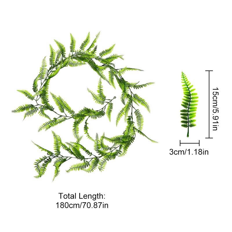 

1 шт. имитация ротанга зеленые листья искусственные растения сад пластик уличный искусственный виноград настенное украшение для дома