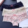90-130 Lbs Playful Princess: Sweet Layered Cake Mesh Low-Waist Women's Underwear