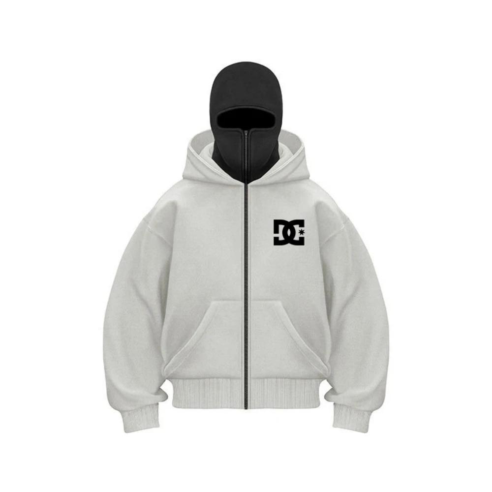 "2025 Men's Designer Clothing: Double-zipper Hoodie, Autumn and Winter Masked Hip-hop Sweatshirt, Fitness and Casual Hoodie.