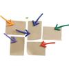 6/12pcs Arrow Shaped Fridge Magnets Removable Message Stickers Decorative Fridge Magnets Kitchen Whiteboard Message Stickers