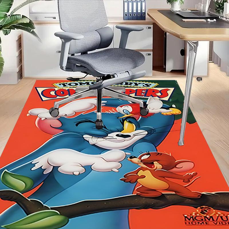 1ks Koberec Tom a Jerry's Comic Capers, pro dekoraci domova a kanceláře, Koberec pod židli k psacímu stolu, Slavnostní dárek, Koberec do konferenční místnosti L1266