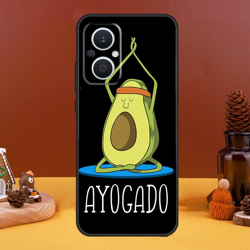 Funny Cartoon Avocado Case For OPPO Reno 8T 4Z 5Z 10 Pro 11 F 4 5 6 7 8 Lite OPPO Find X5 X6 Pro X2 X3 Lite Cover