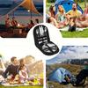 Stainless Steel Outdoor Cutlery Set with BBQ Plate, Tongs, Camping Knife, Fork, Spoon, and Portable Storage Bag