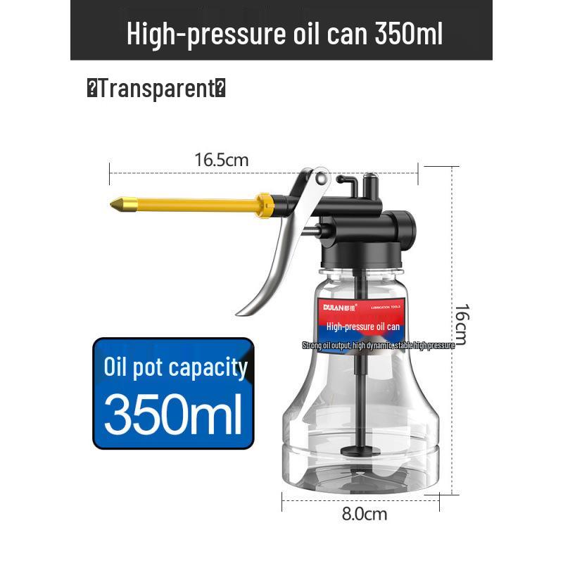 Hochdruck-Ölsprühdose mit langer Düse - Manuelle Getriebeschmierung für den Hausgebrauch & Industriellen Einsatz