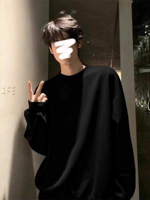 Herren Koreanischer Stil Schwerer Hoodie - Herbst/Winter Vielseitiges Halbes Stehkragen Langarm T-Shirt