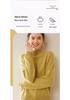 Plus Size Women's Loose Marled Knit Cashmere Sweater with Half-High Collar