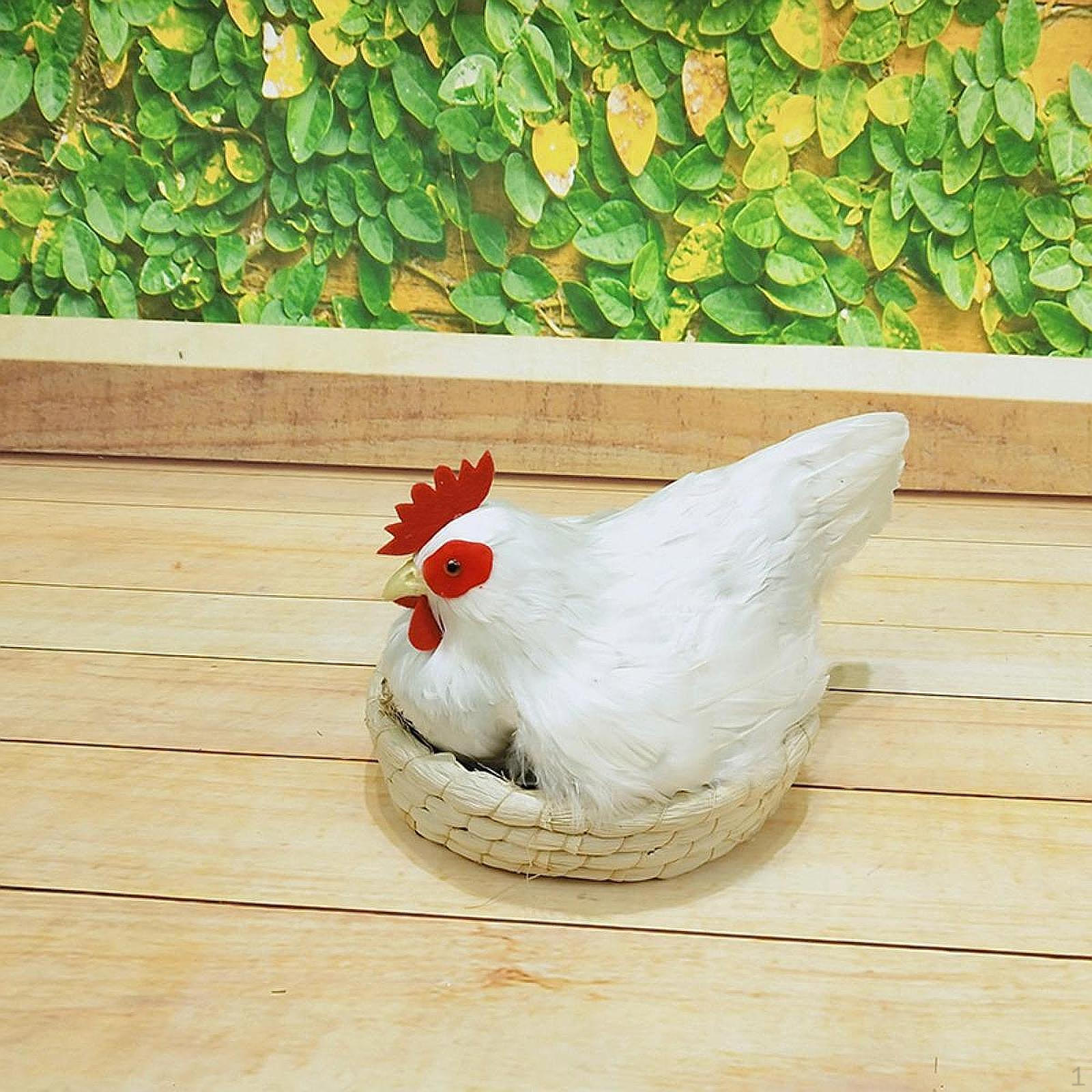 

Модель курицы, фигурка курицы, пасхальное украшение, искусственная, искусственное сельскохозяйственное животное