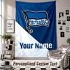 Wall Hanging Tapestry With Custom Name & Text, Hertha Bsc Decorative Tapestry For Bedroom
