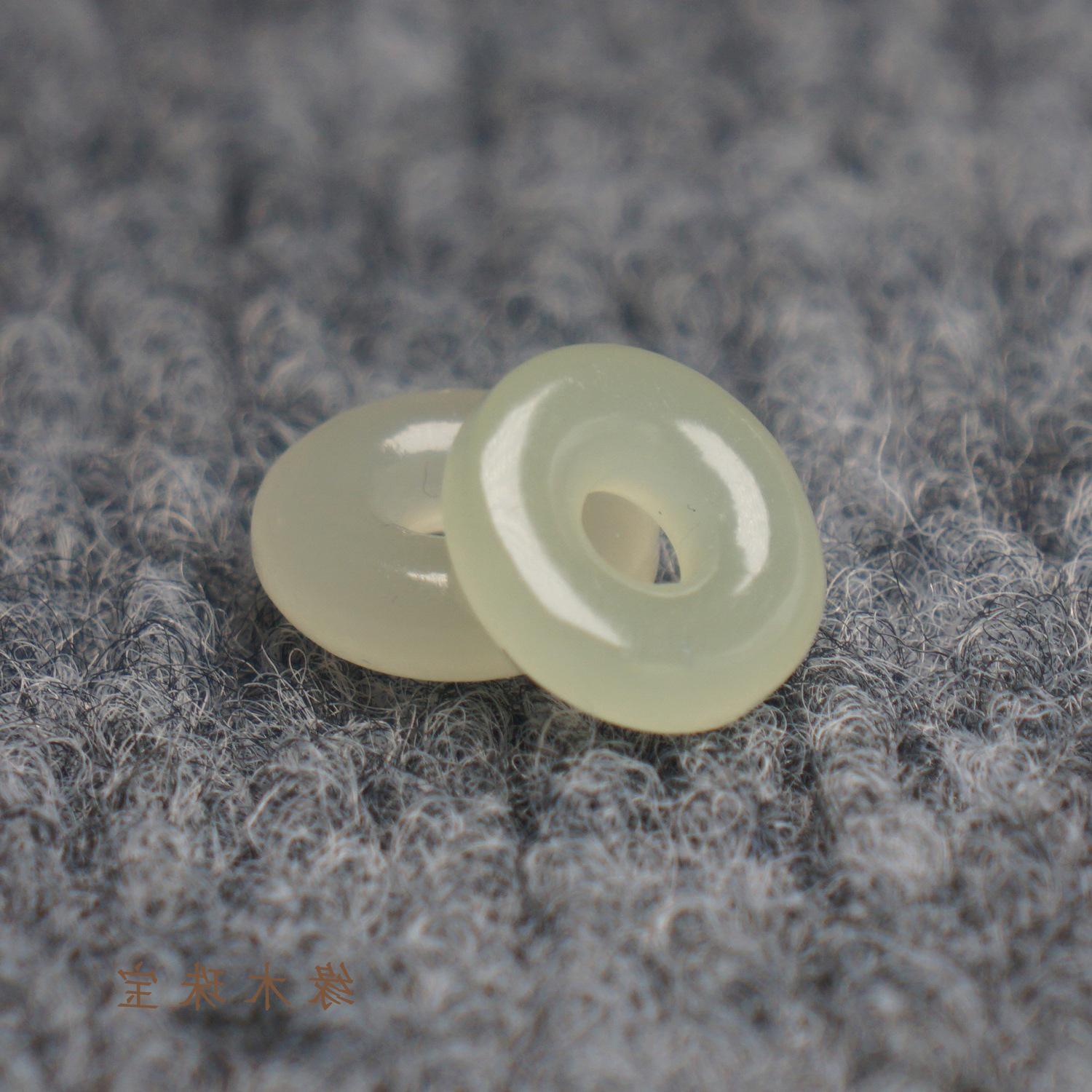 Хэтяньский нефрит Резное кольцо Подвеска Браслет Аксессуар