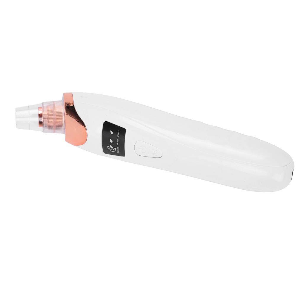 Pore Vacuum Blackhead Remover Whitehead Removal Pimple Extractor Pore Vacuum with LED Indicators 4 Nozzles 4 Pcs Needle