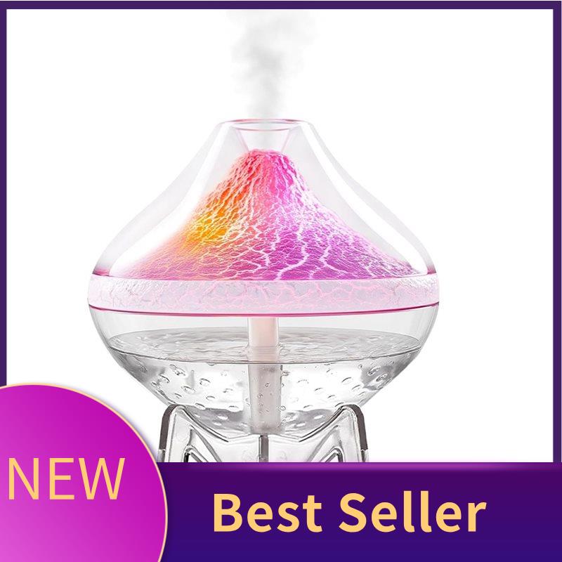 B69A Humidifiers For Bedroom Cool Mist Ultrasonic Small Humidifier LED Colorful Gradient Light Mini Humidifier For Plants