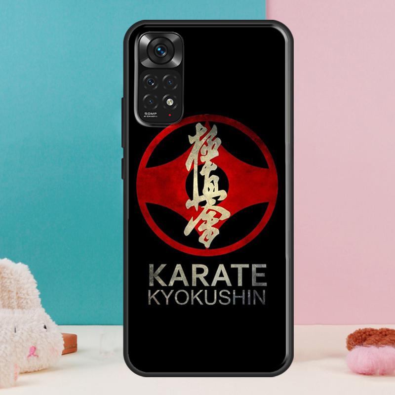 Kyokushin Karate Symbol Case For Xiaomi Redmi Note 14 13 Pro 12 11 9 10 9S 10S 11S 12S Redmi 14C 13C 10C 12C Cover