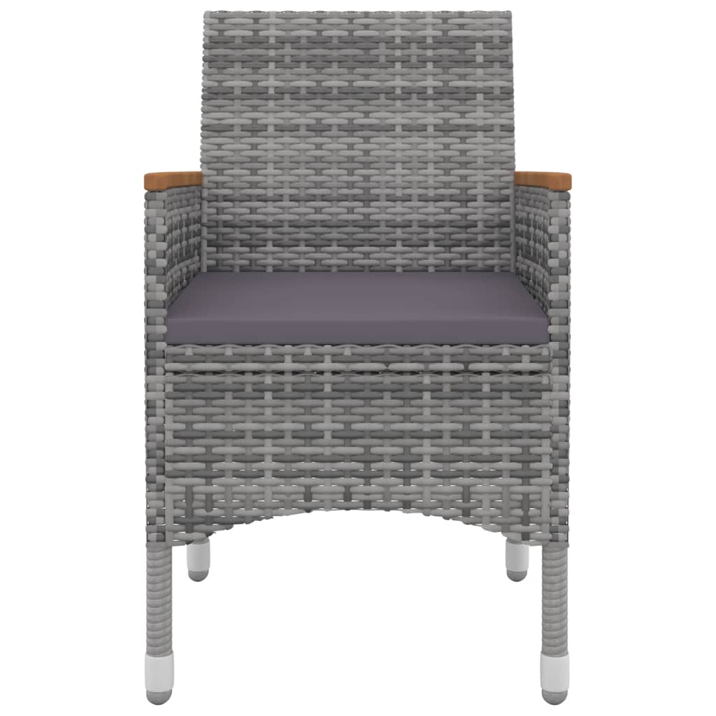 Vidaxl 5-Cz. Garden Furniture Set With Cushions, PE Rattan And Glass