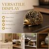 Handcarved Copper Hedgehog Statue Antique Hedgehog Figurine Tea Pet Ornament  Home Decor