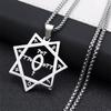 Stainless Steel Necklace for Women Silver Color Pendant Jewelry 50cm Chain Accessory for Wedding or Party Supplies
