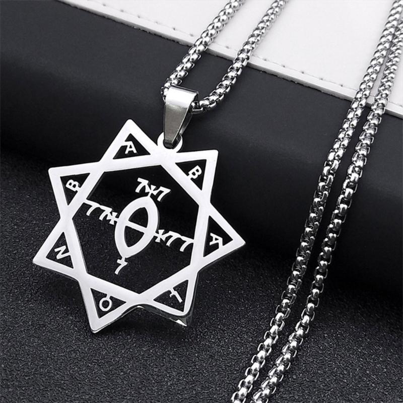 Stainless Steel Necklace for Women Silver Color Pendant Jewelry 50cm Chain Accessory for Wedding or Party Supplies