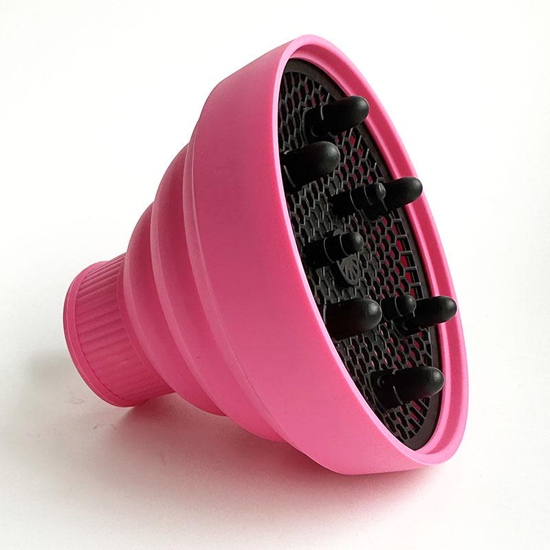 High-Temperature Resistant Silicone Telescopic Wind Cover for Curly Hair - Universal Folding Styler Hair Dryer.