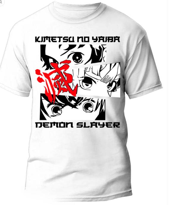 

Лето 2026 Новая хлопковая футболка с рисунком персонажа аниме Клинок, рассекающий демонов Свободная повседневная с коротким рукавом Круглый вырез удобная футболка L